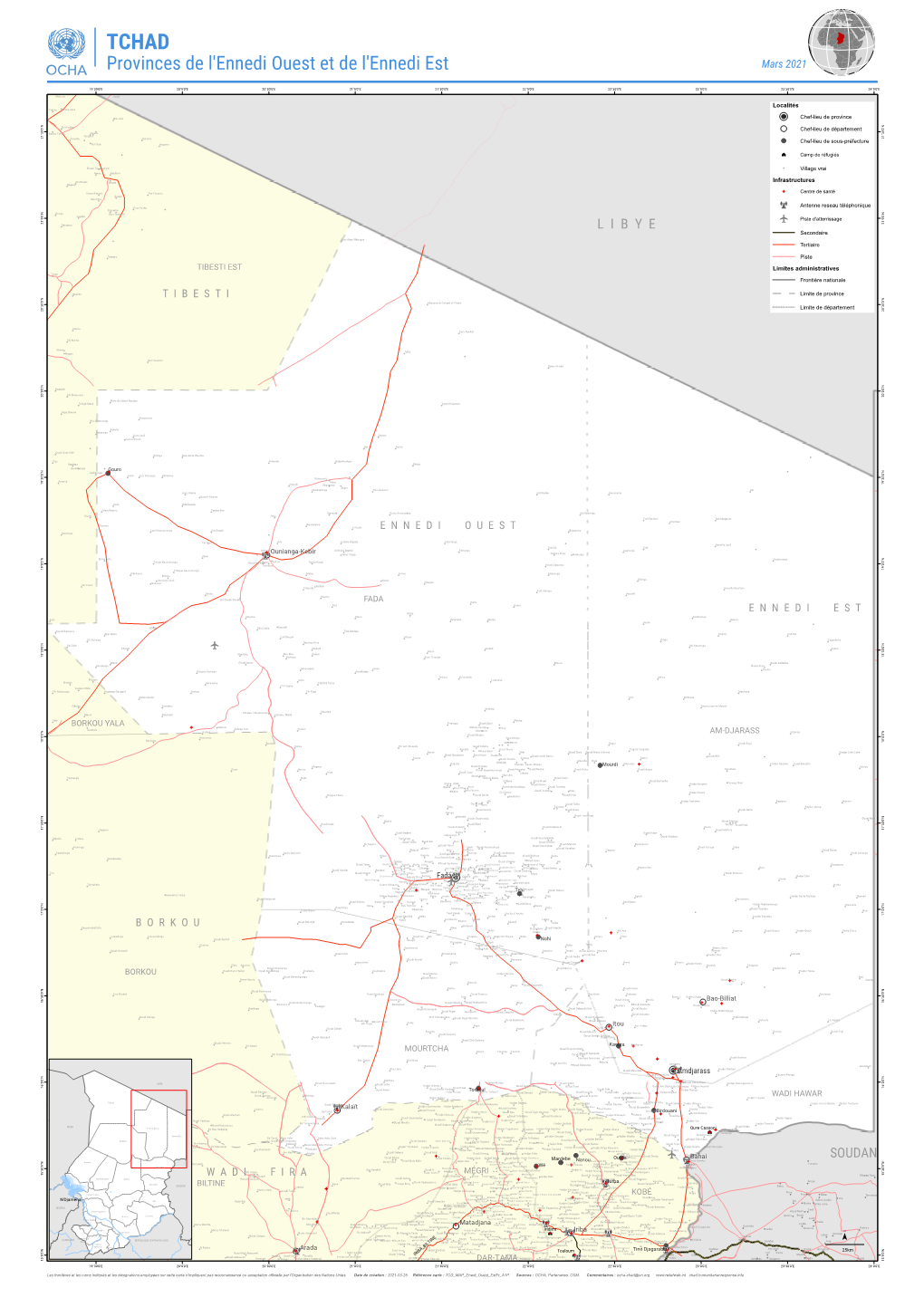 Provinces De L'ennedi Ouest Et De L'ennedi Est Mars 2021