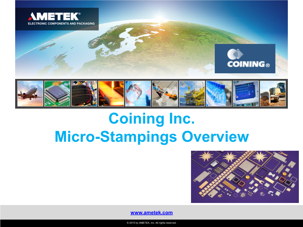 Coining's Micro Stamping Capabilities