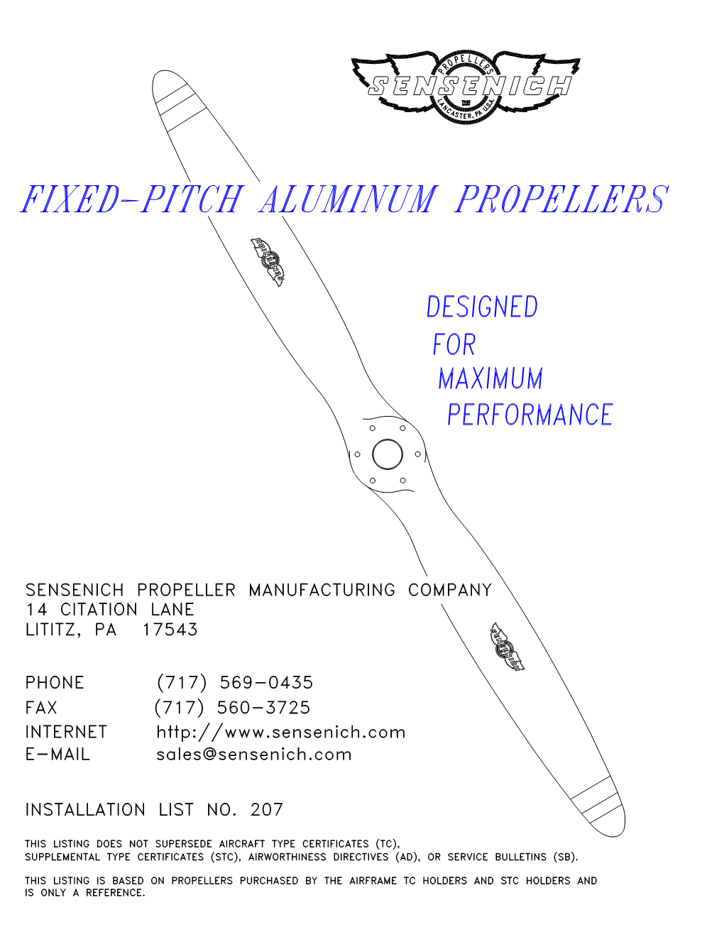 Aluminum Propeller Applications