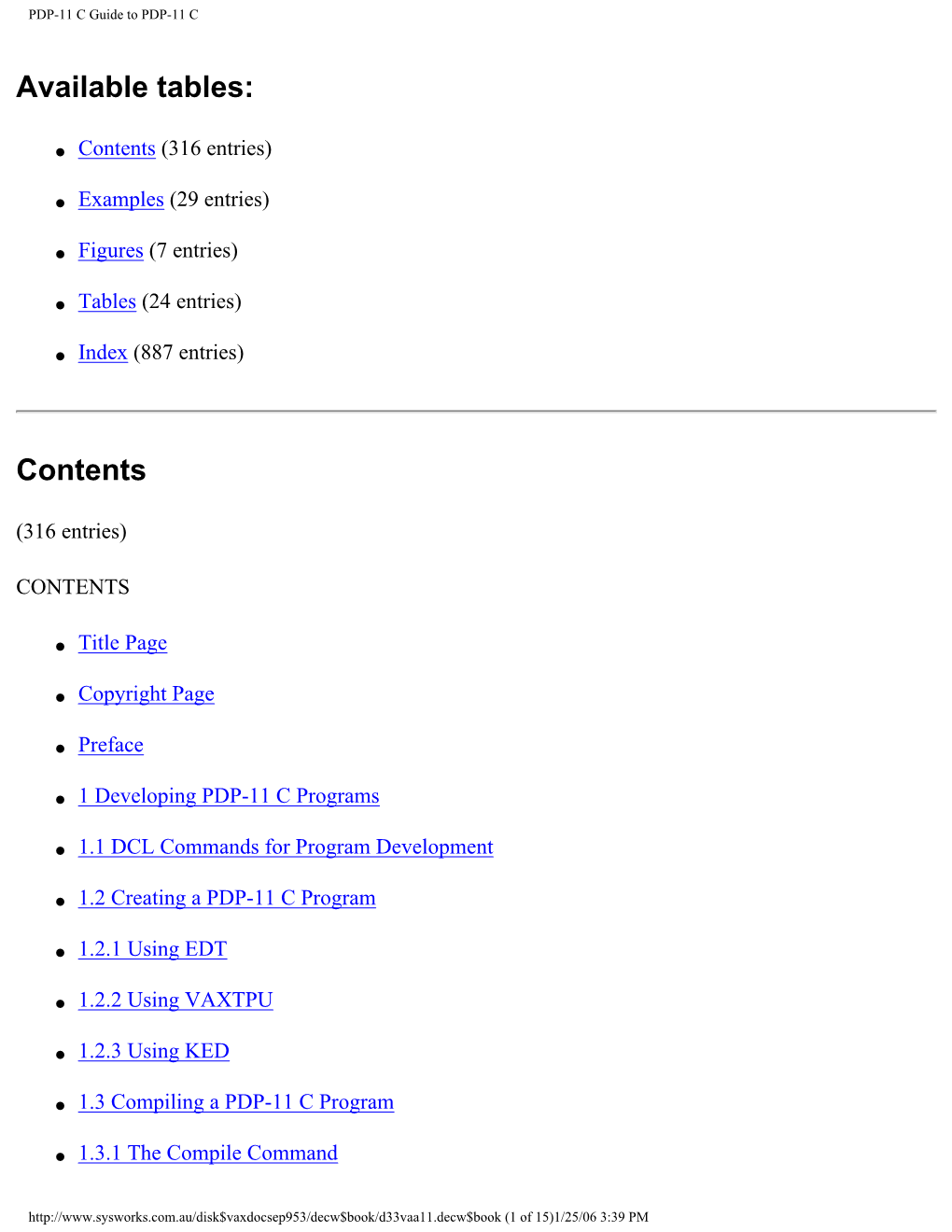 PDP-11 C Guide to PDP-11 C