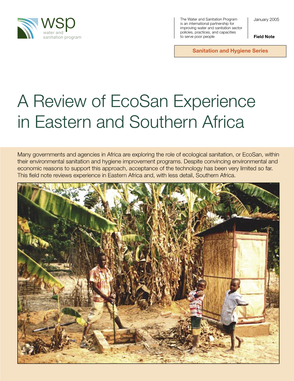 A Review of Ecosan Experience in Eastern and Southern Africa