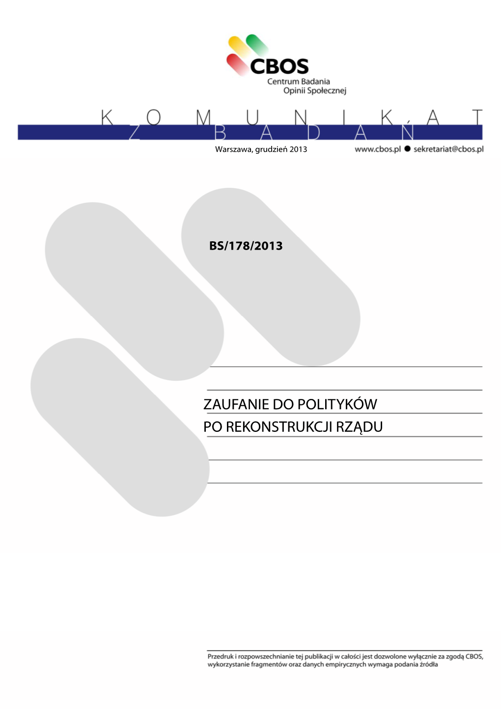 Zaufanie Do Polityków Po Rekonstrukcji Rządu