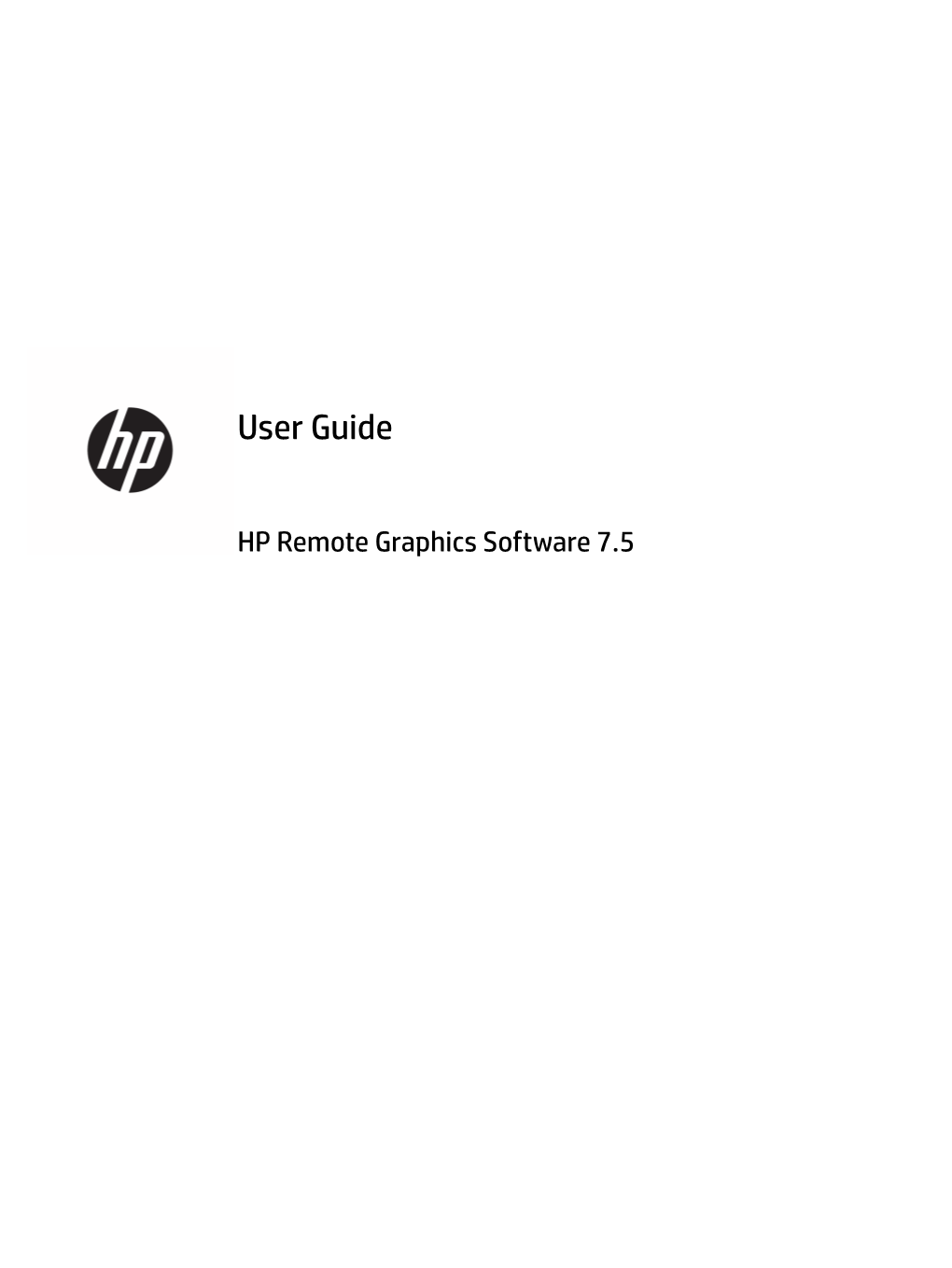 User Guide HP Remote Graphics Software