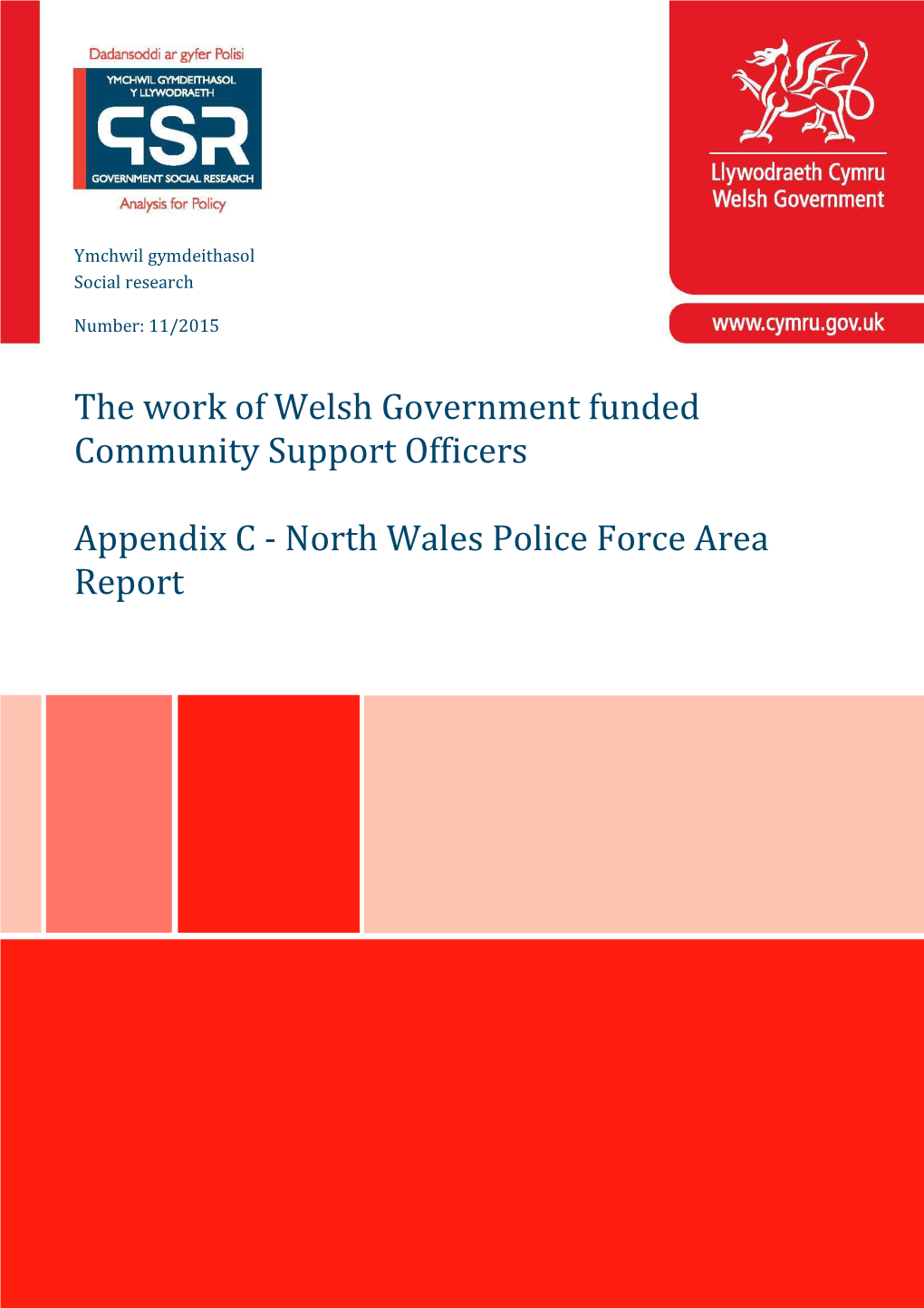 The Work of Welsh Government Funded Community Support Officers