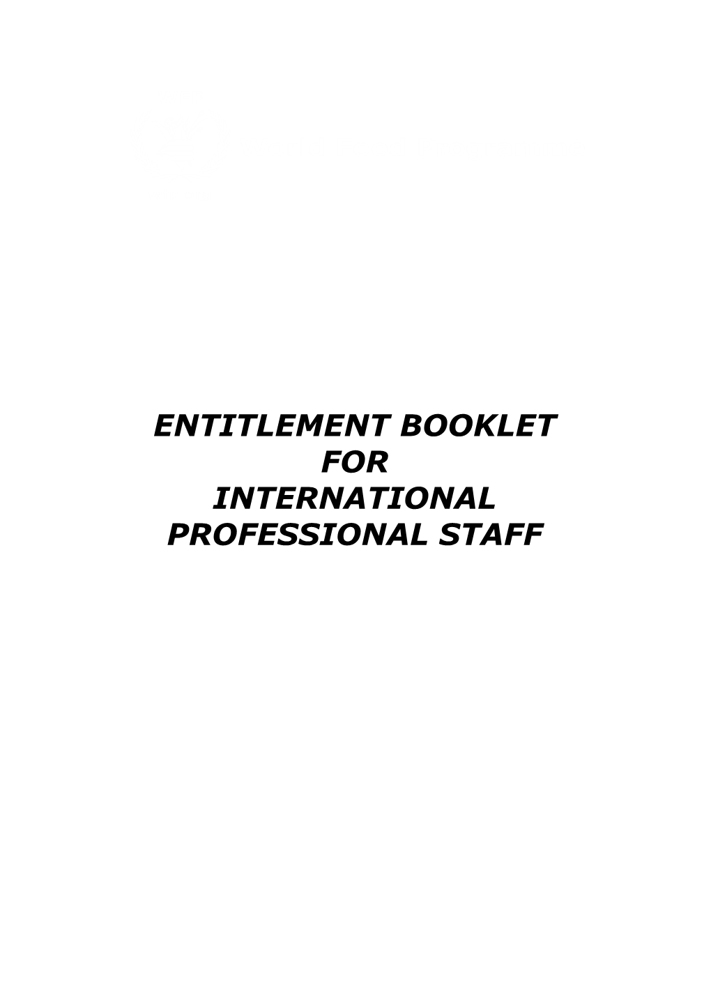 International Professional Staff