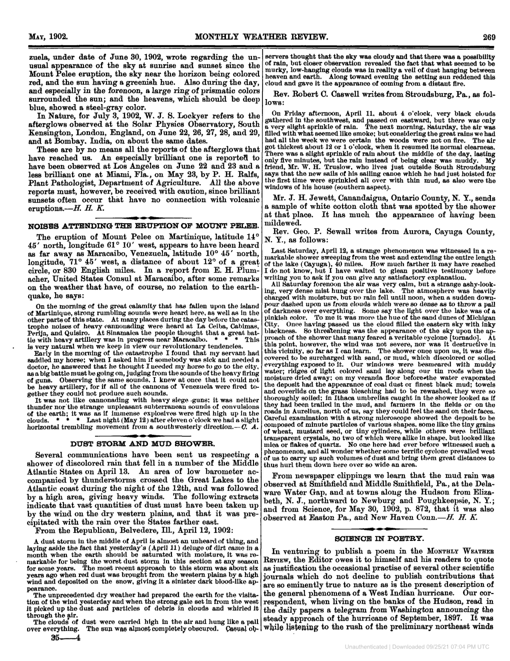 MAY, 1902. MONTHLY WEATHER REVIEW. Zuela