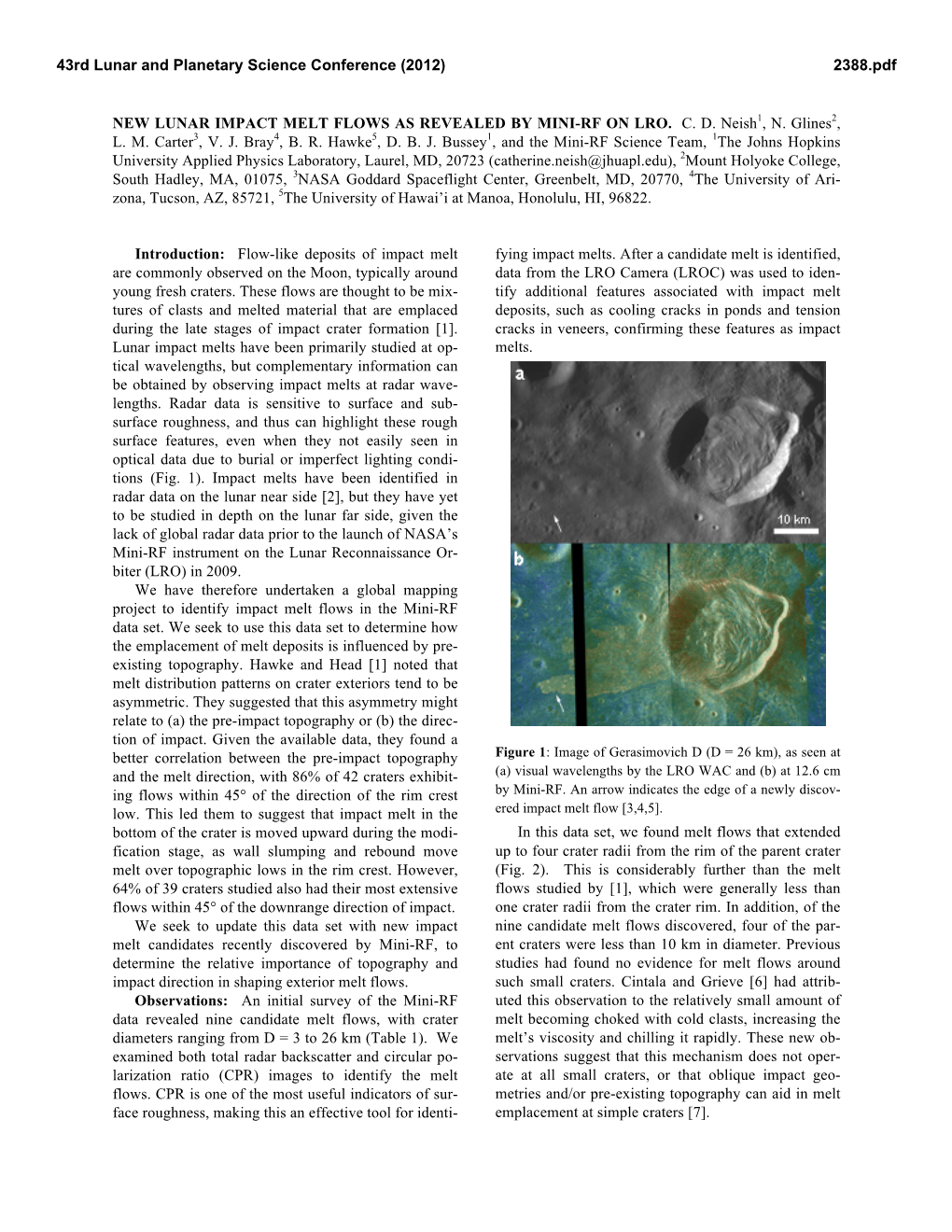 New Lunar Impact Melt Flows As Revealed by Mini-Rf on Lro