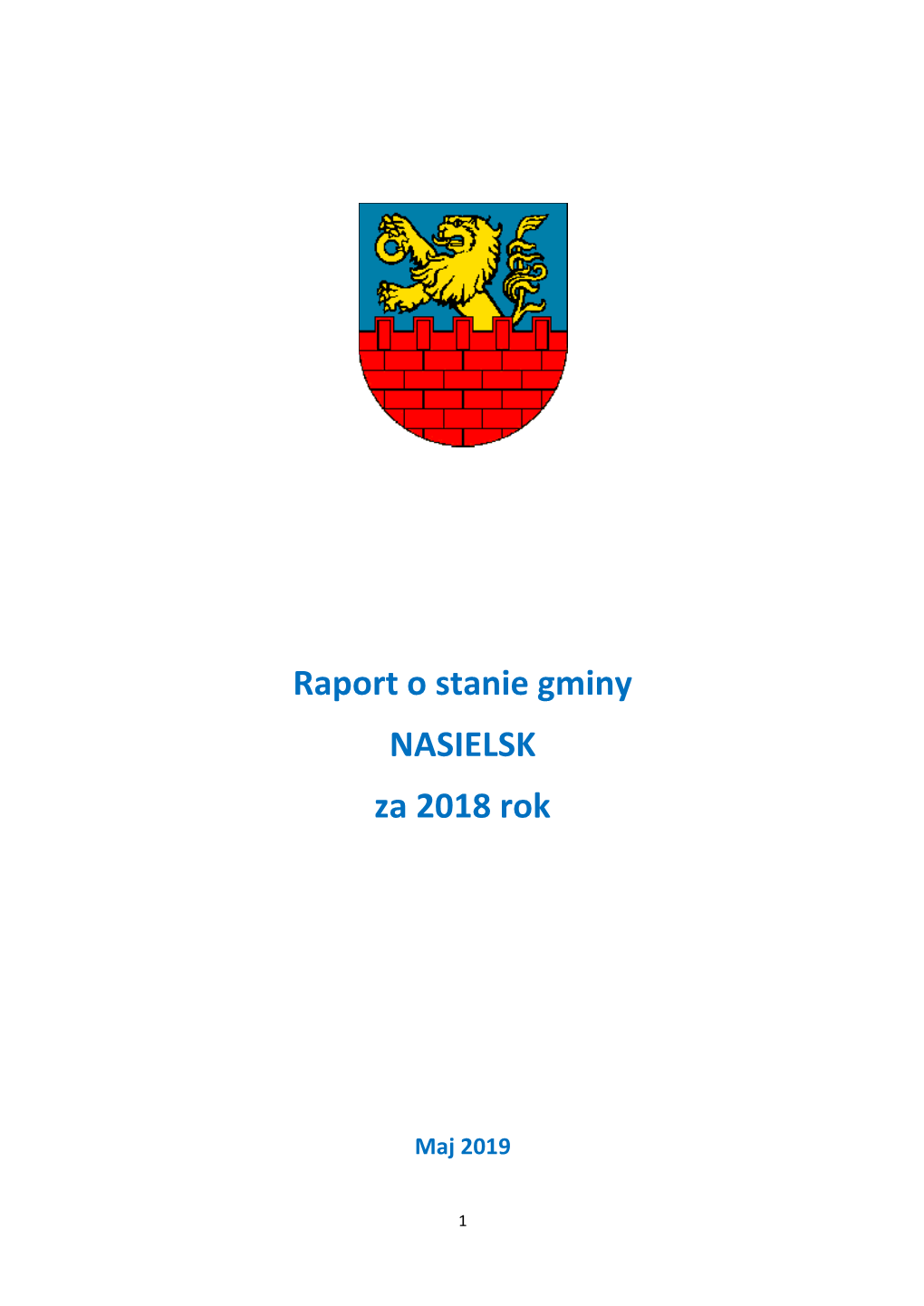 Raport O Stanie Gminy NASIELSK Za 2018