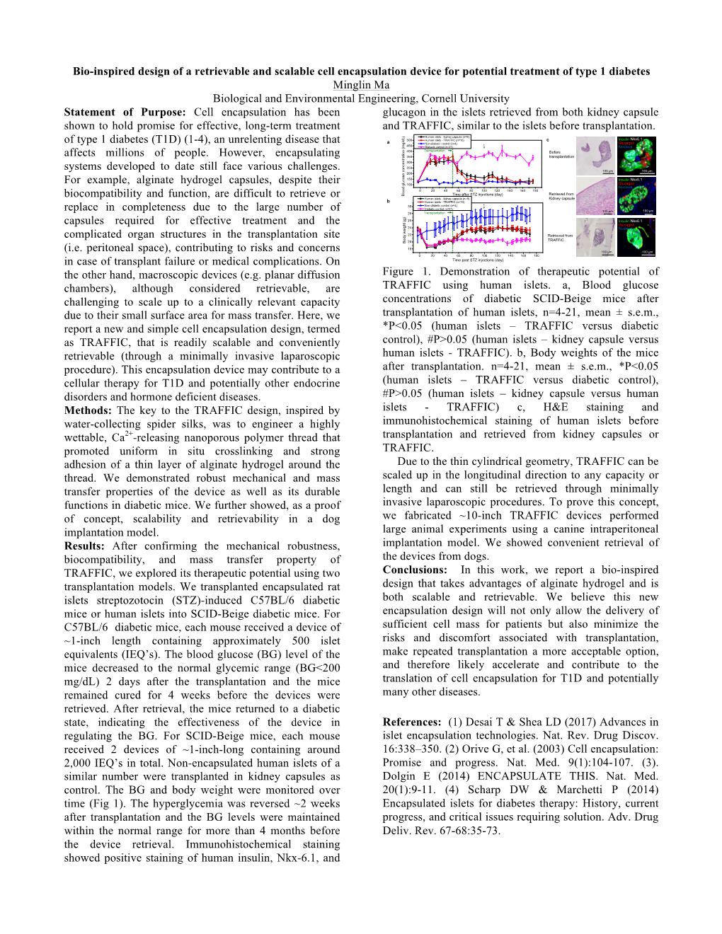 3:15 P.M. 230. Bio-Inspired Design of a Retrievable and Scalable Cell