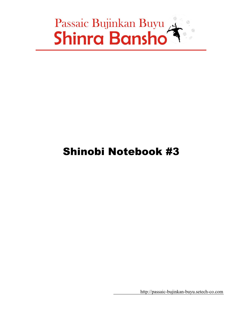Shinobi Notebook #3