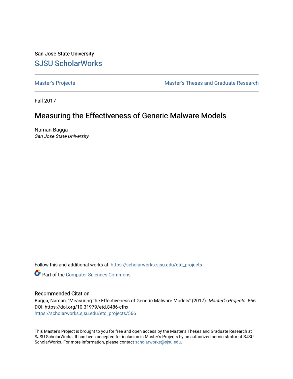 Measuring the Effectiveness of Generic Malware Models