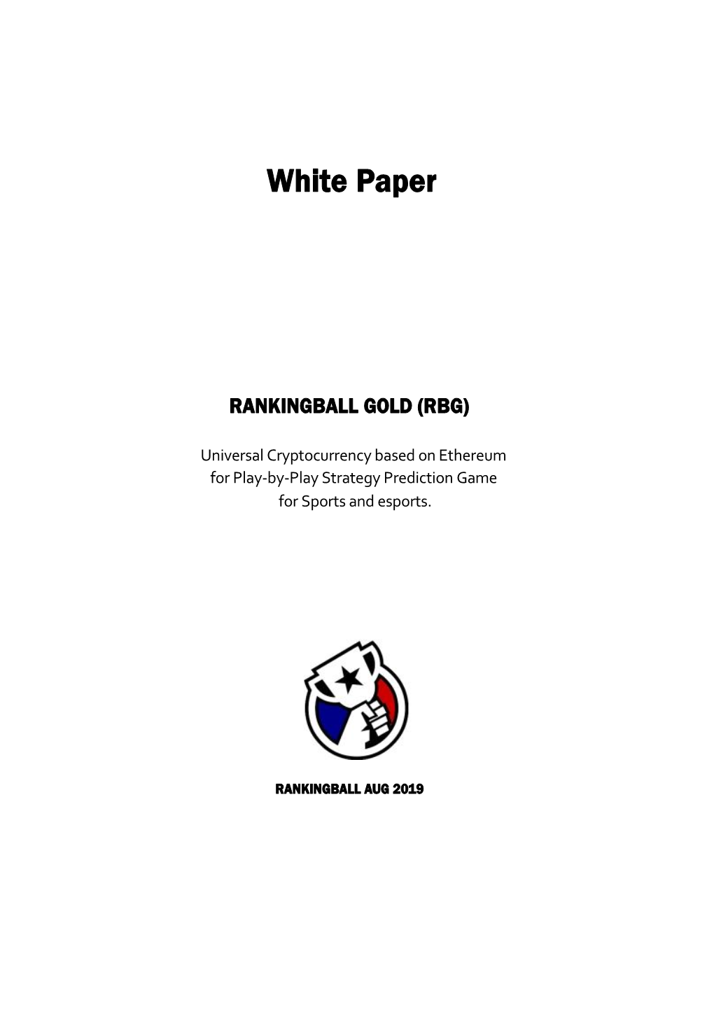 Rankinball Gold Whitepaper