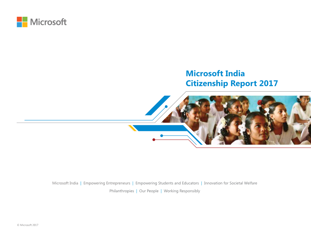 Microsoft India Citizenship Report 2017