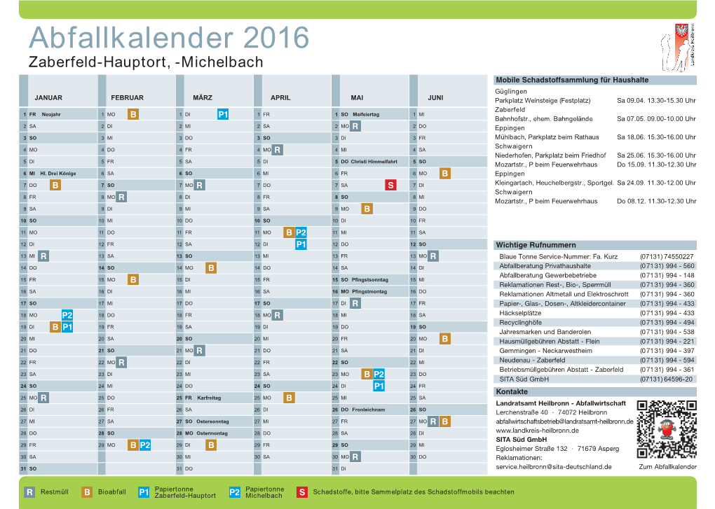 Abfallkalender Für Landkreis Heilbronn