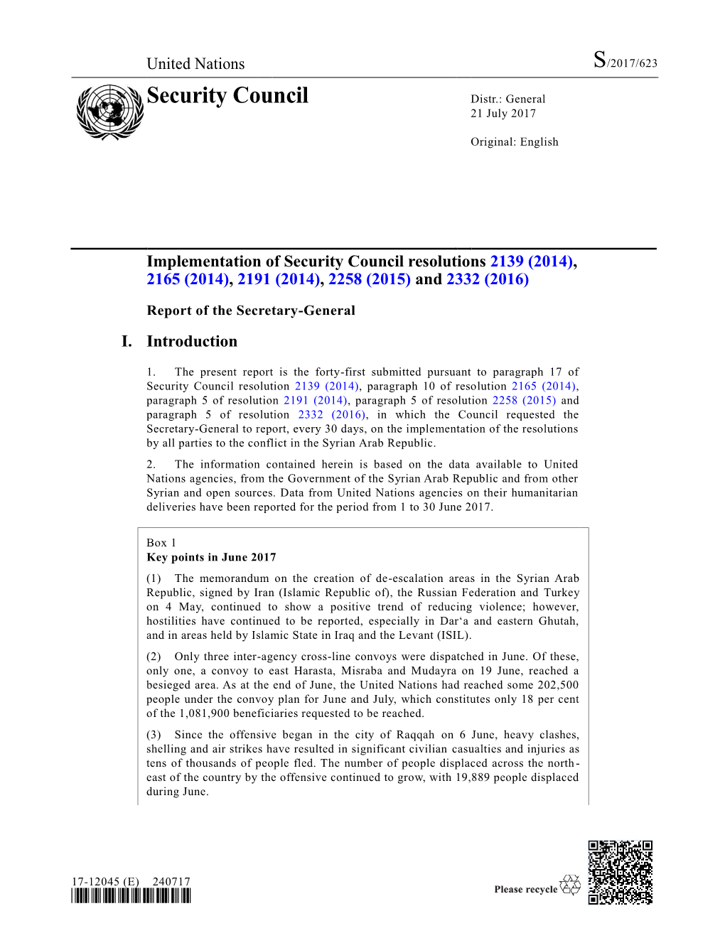 Report of the Secretary-General