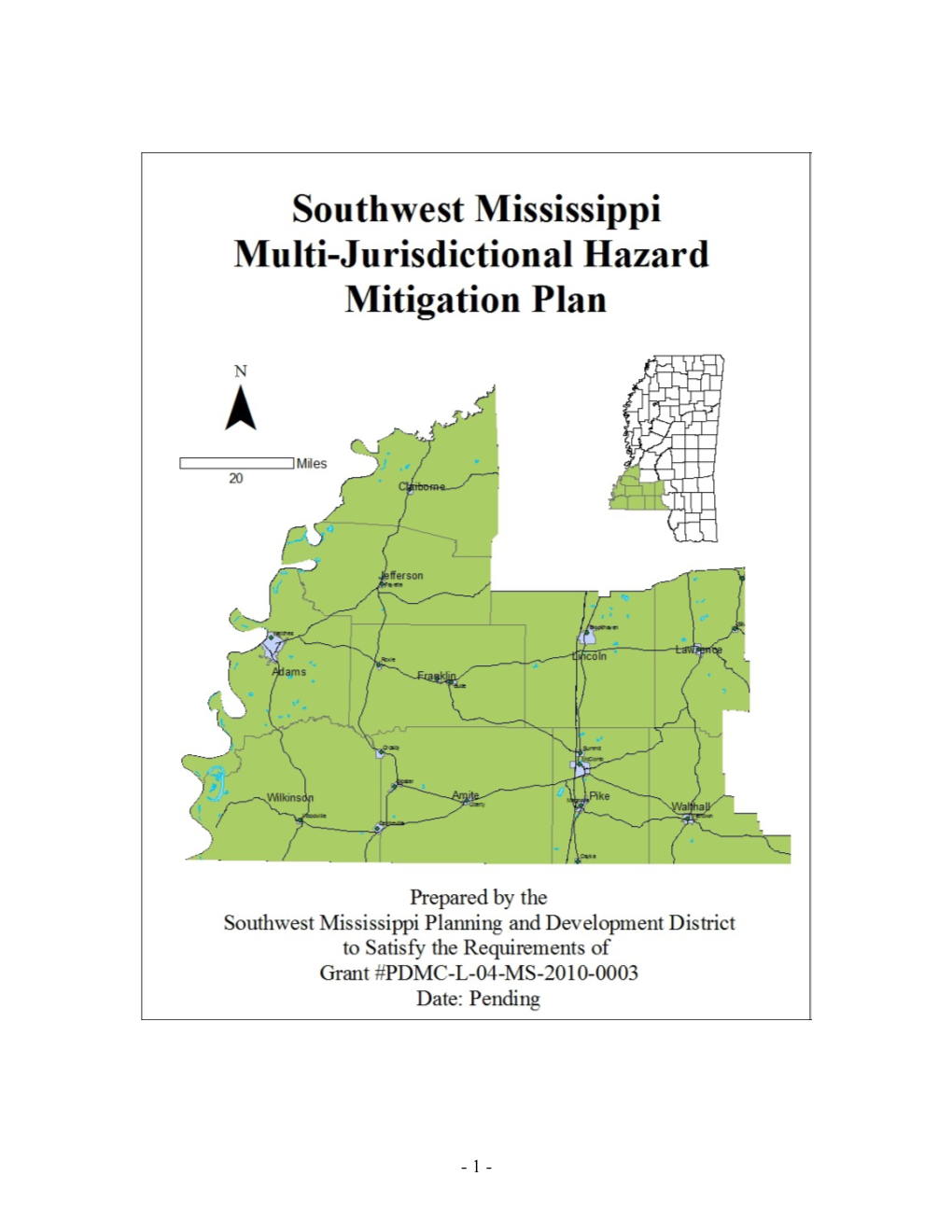 Multi-Jurisdictional Hazard Mitigation Plan for Southwest Mississippi