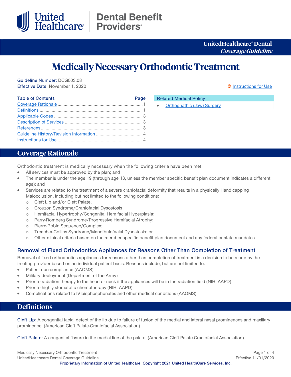 Medically Necessary Orthodontic Treatment – Dental