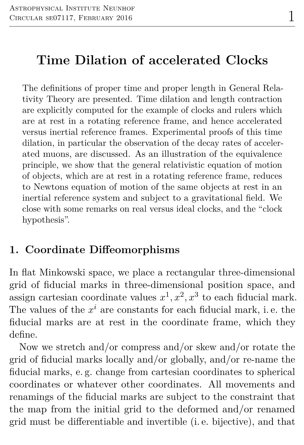 Time Dilation of Accelerated Clocks