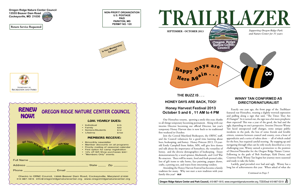 September/October 2013 Trailblazer