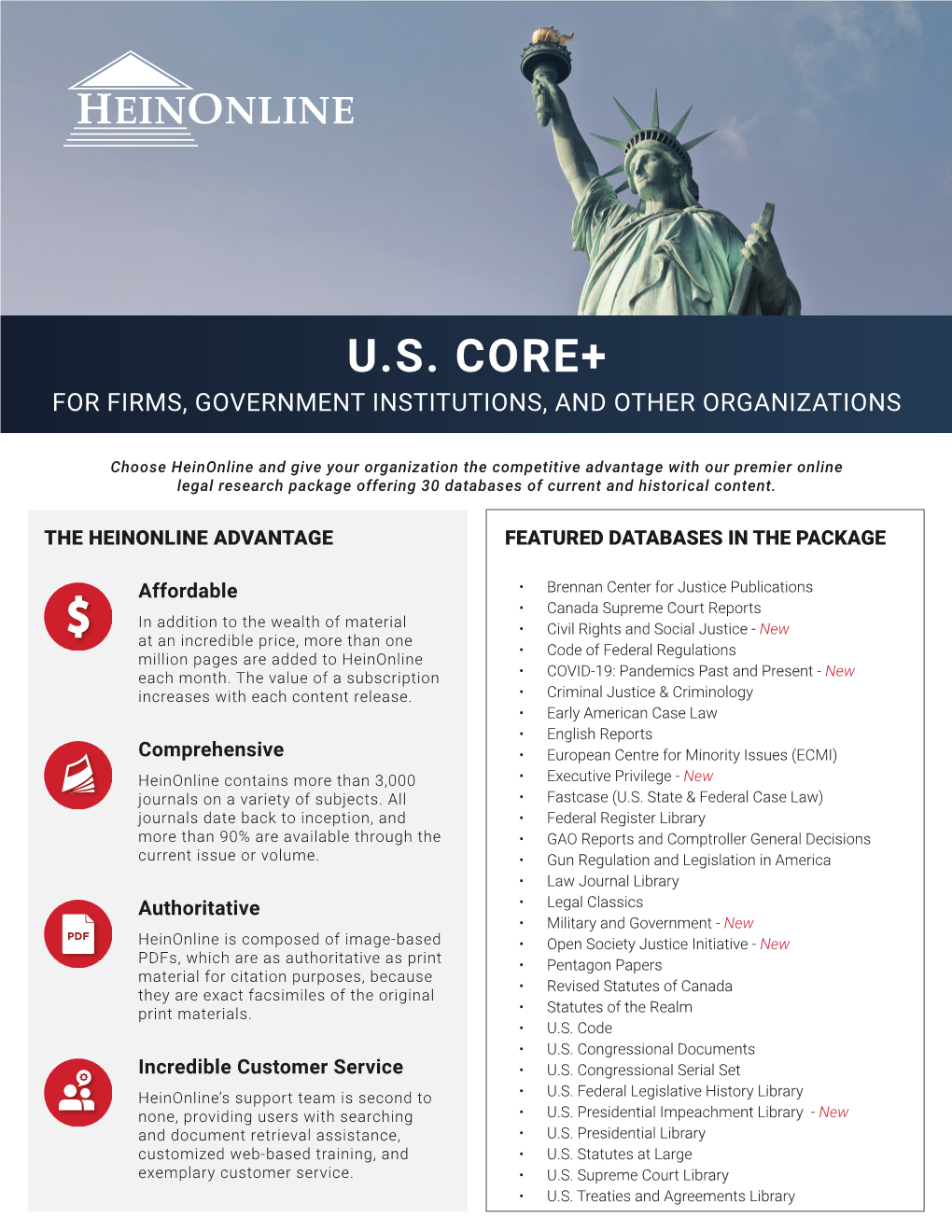 U.S. Core+ for Firms, Government Institutions, and Other Organizations