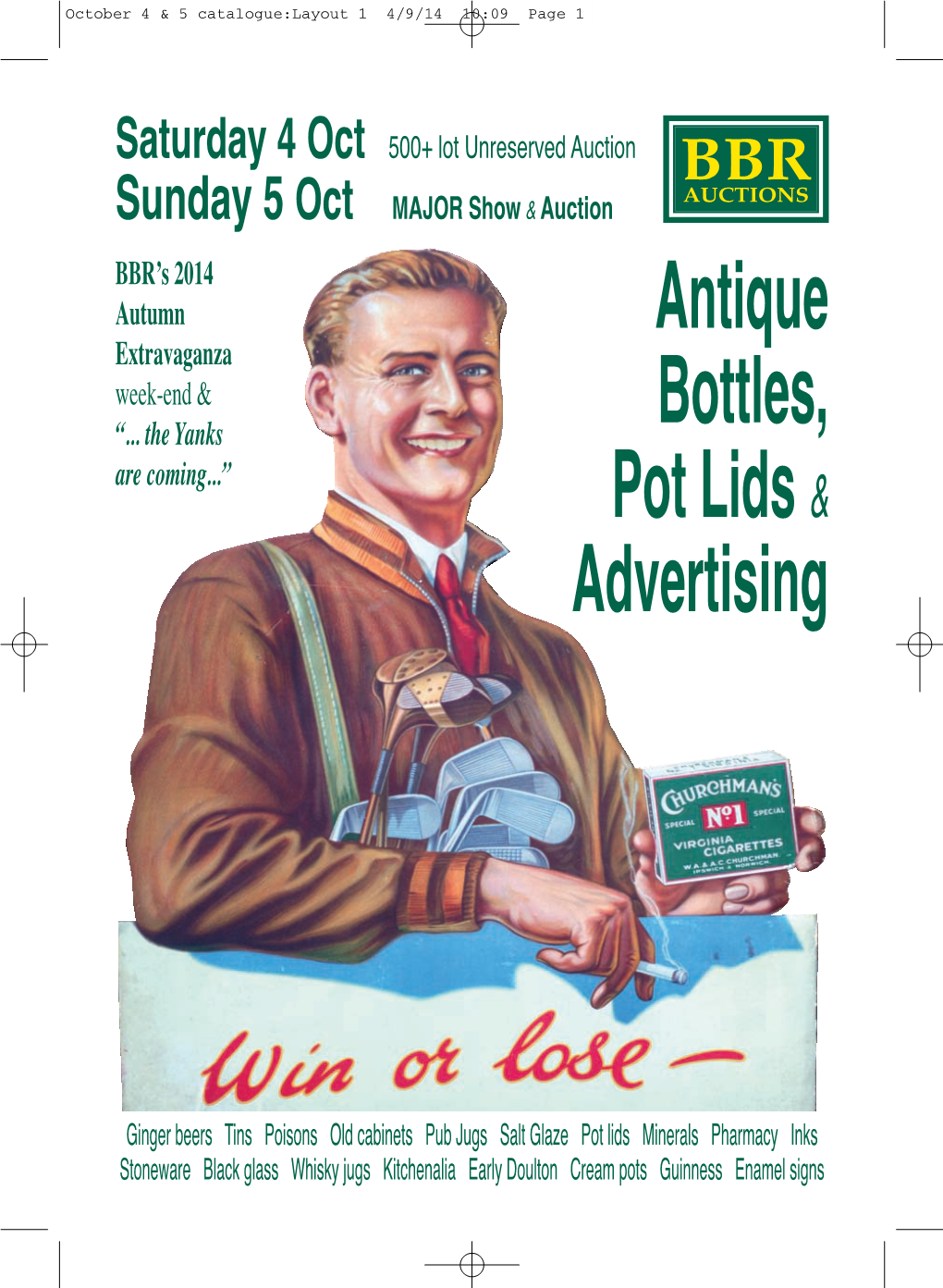 Antique Bottles, Pot Lids& Advertising