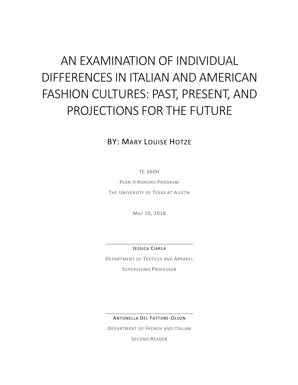 Final Thesis