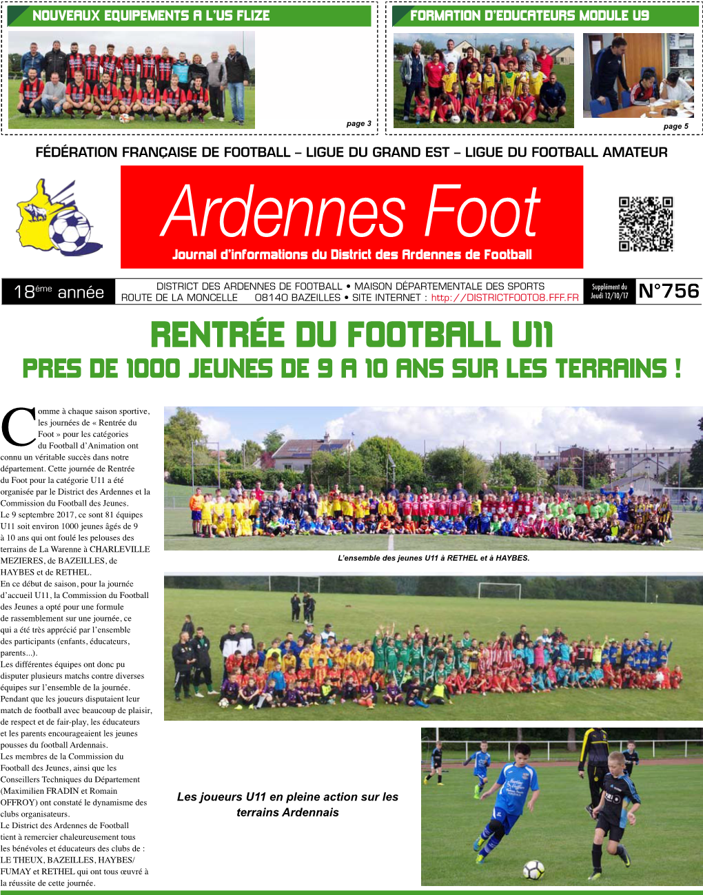 Ardennes Foot Journal D’Informations Du District Des Ardennes De Football