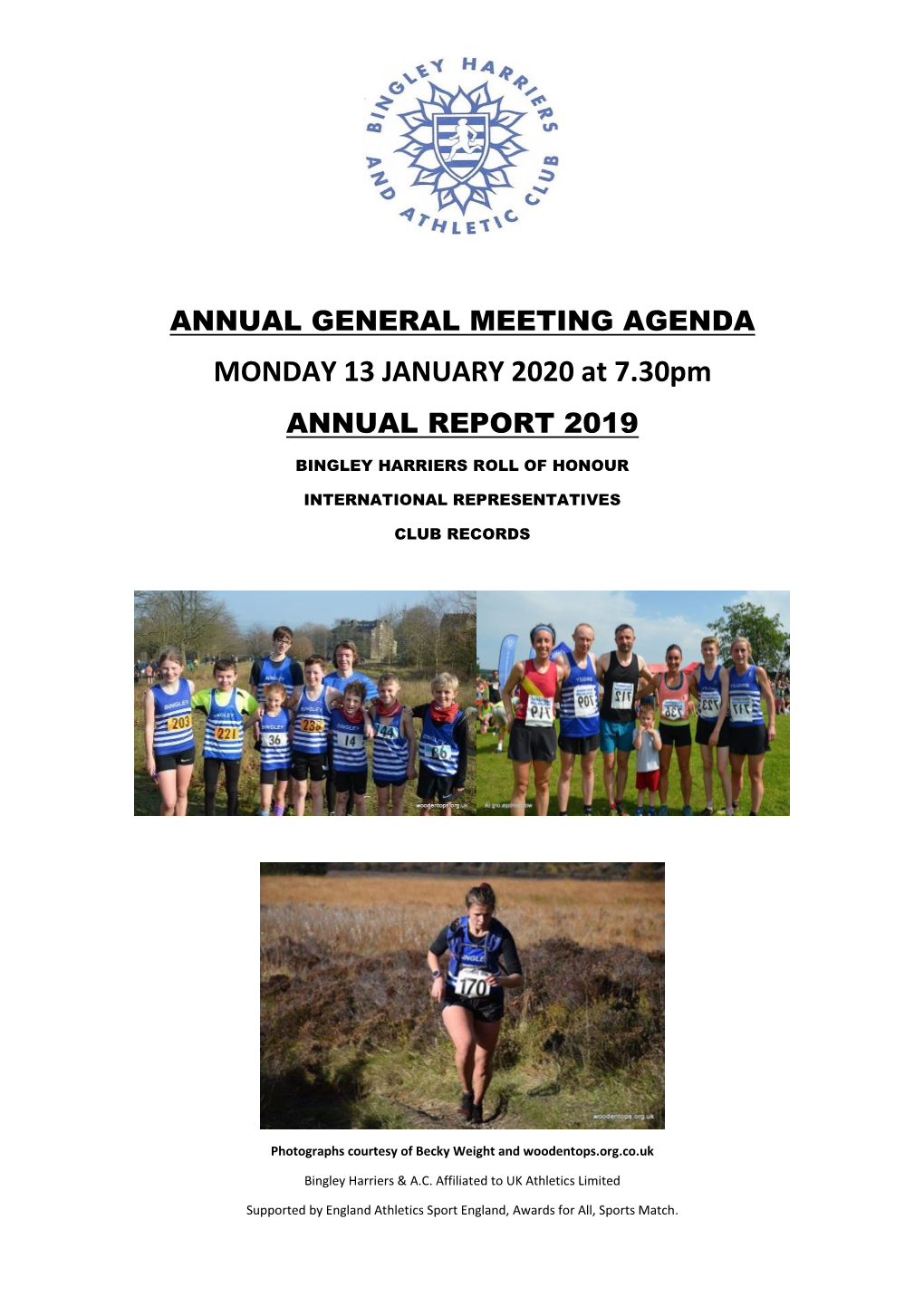 Bingley Harriers & Athletic Club Annual Report 2019