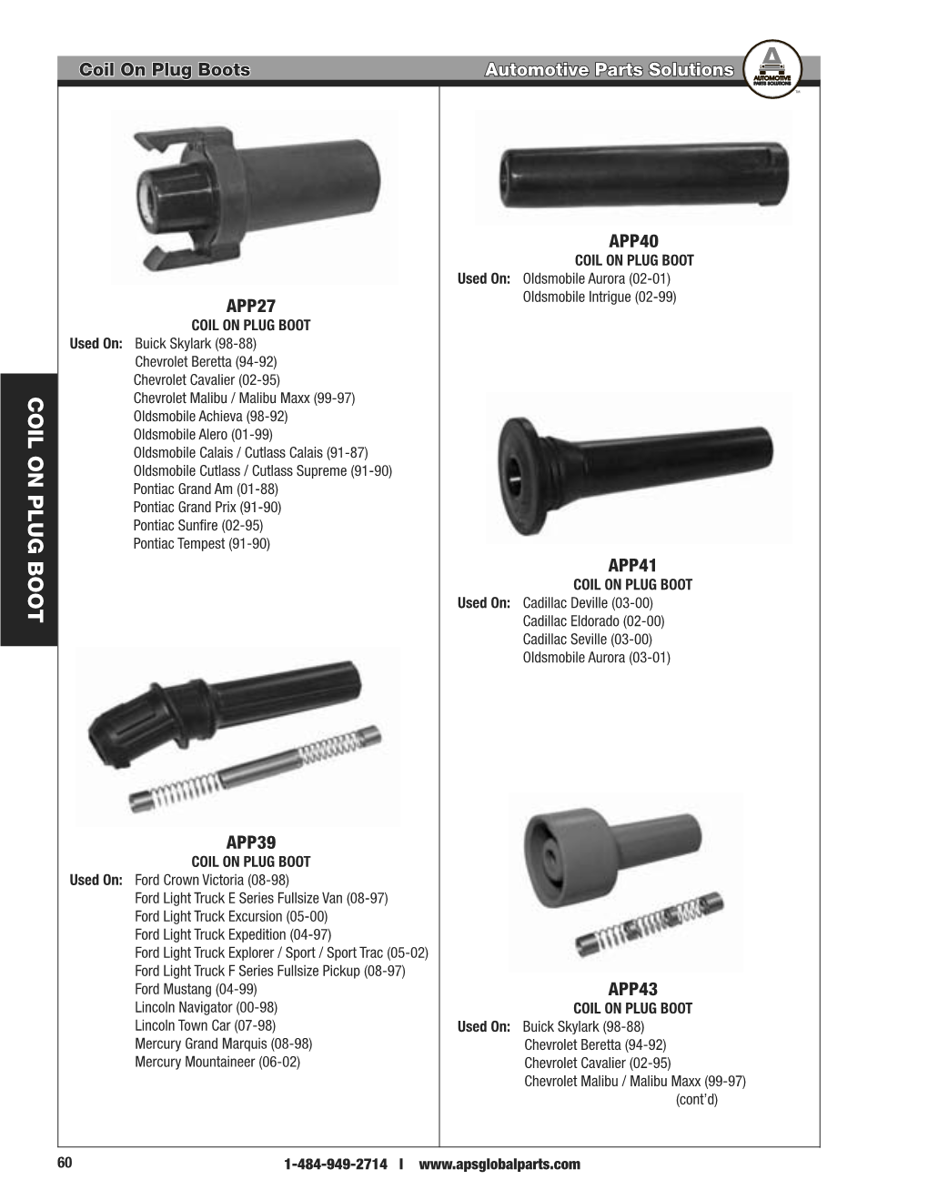 Coil on Plug Boots Automotive Parts Solutions