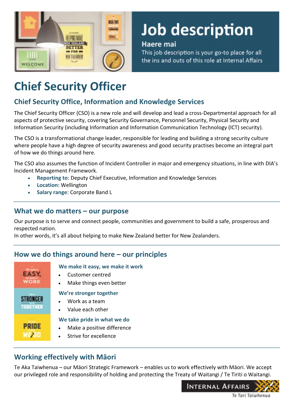 Chief Security Officer