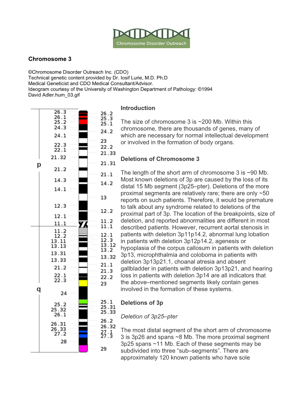 3 Chromosome Chapter