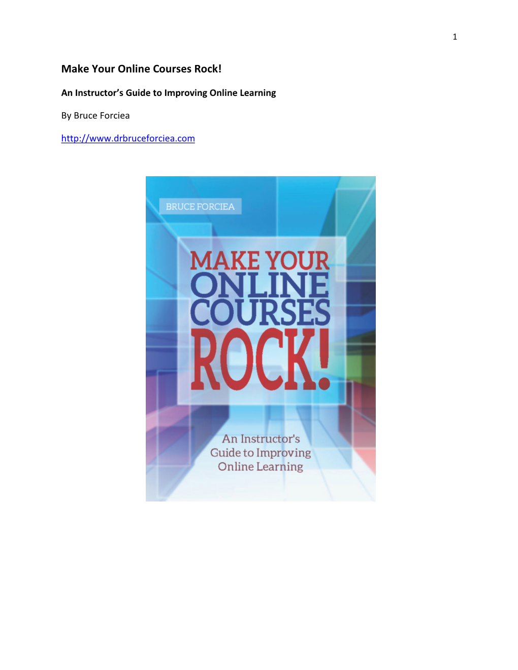 Make Your Online Courses Rock!
