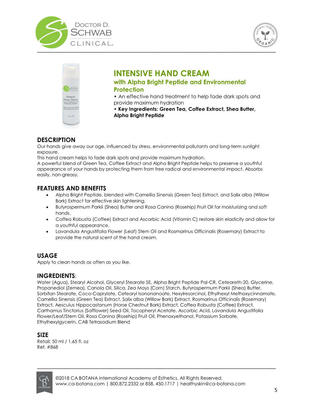 Intensive Hand Cream