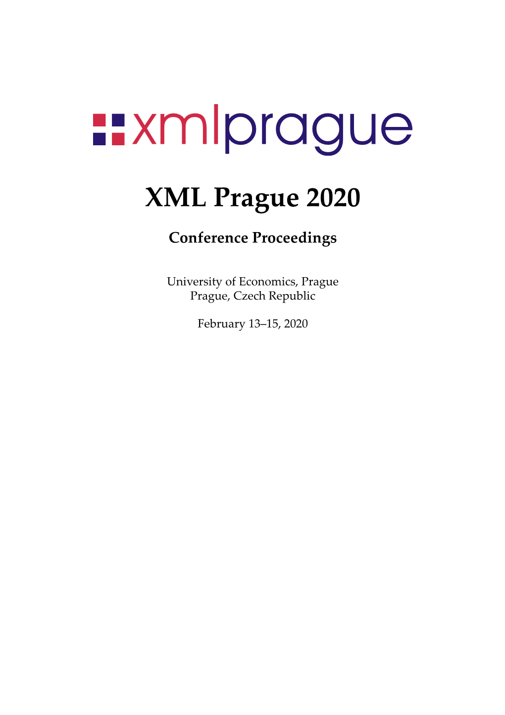 XML Prague 2020