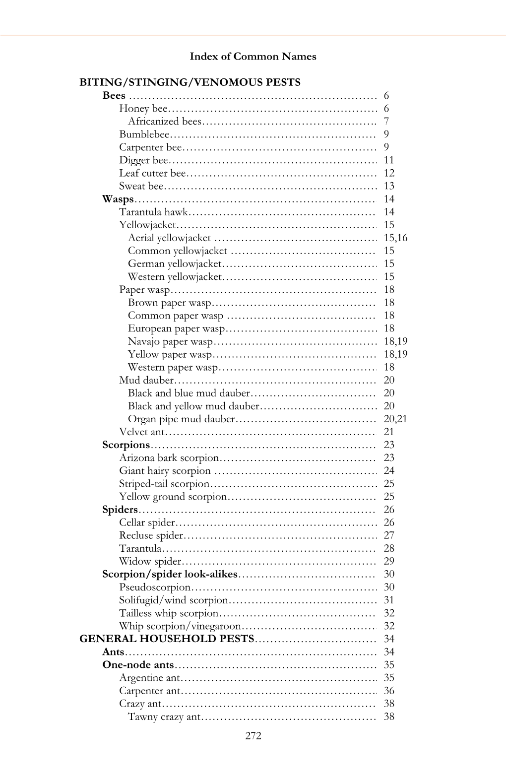 13 Index of Common Names