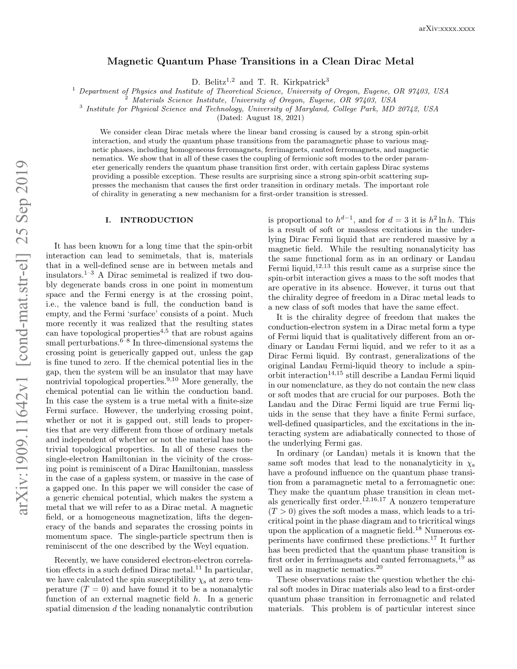 Magnetic Quantum Phase Transitions in a Clean Dirac Metal