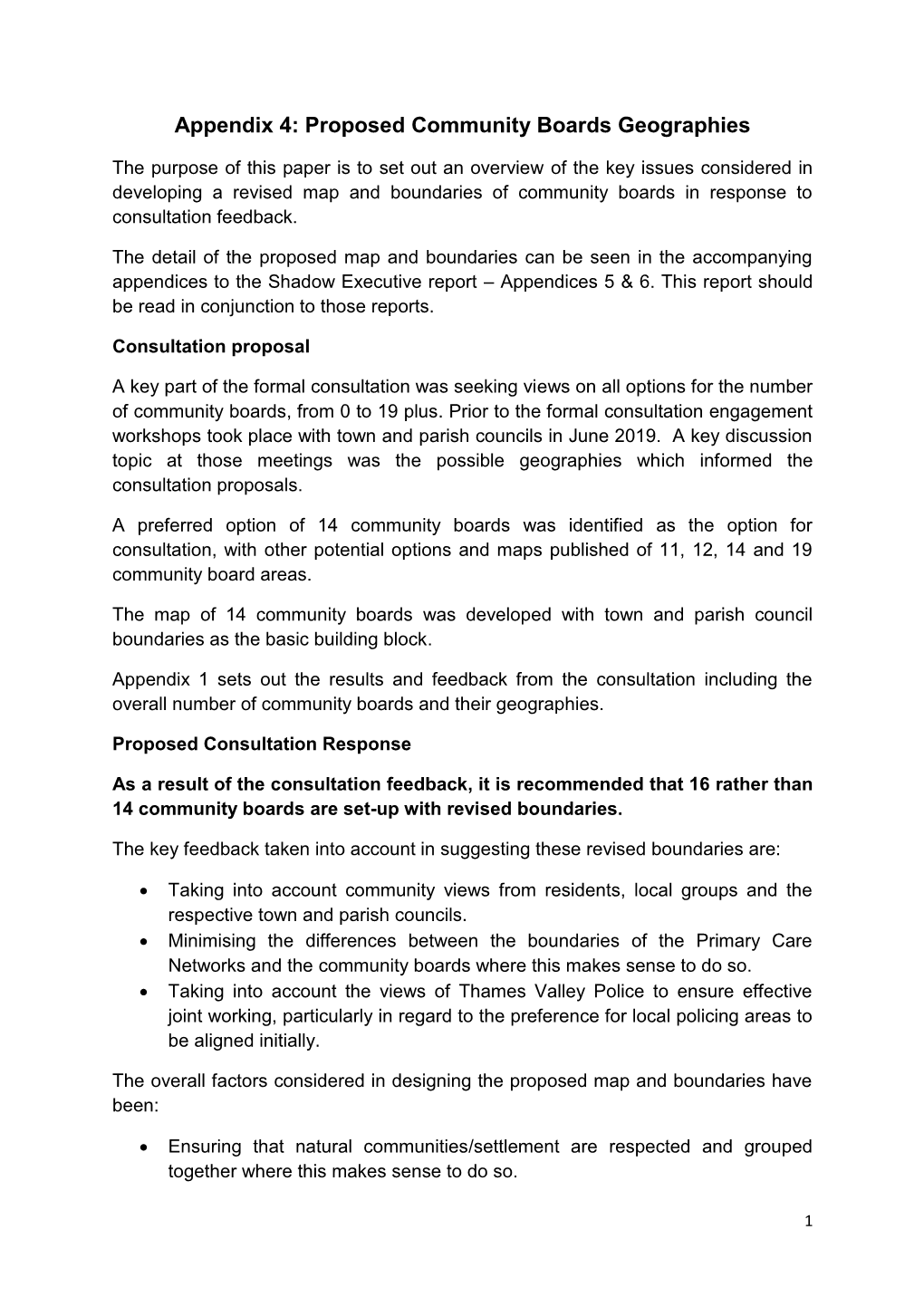 Appendix 4: Proposed Community Boards Geographies