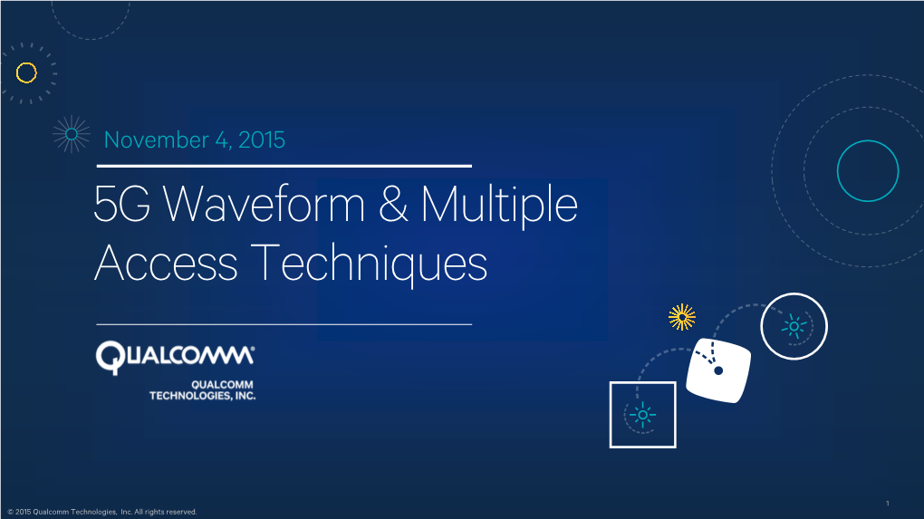 5G Waveform & Multiple Access Techniques