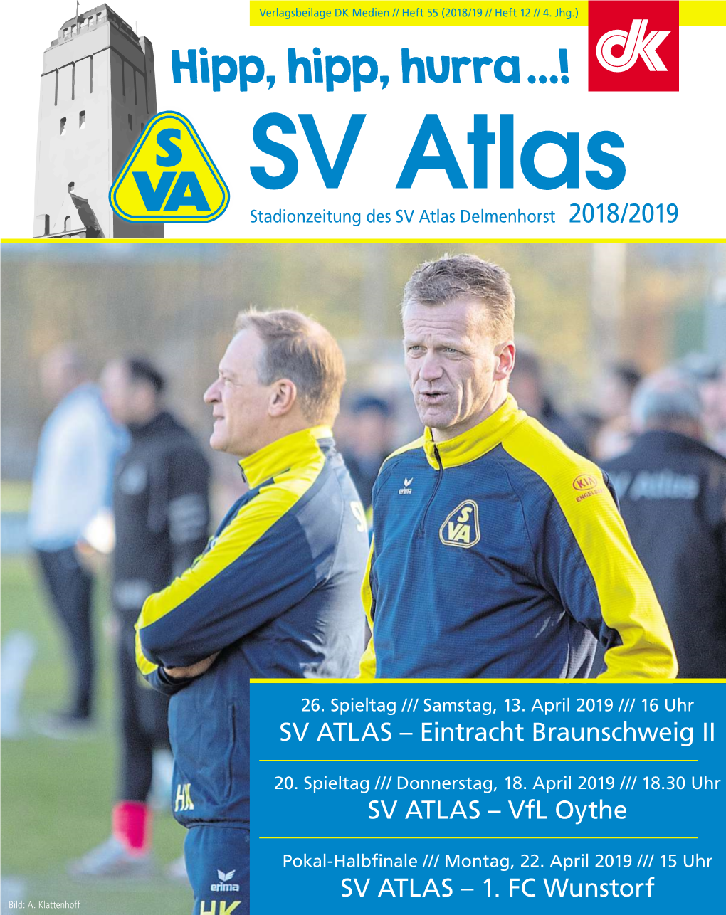 SV Atlas Stadionzeitung Des SV Atlas Delmenhorst 2018/2019