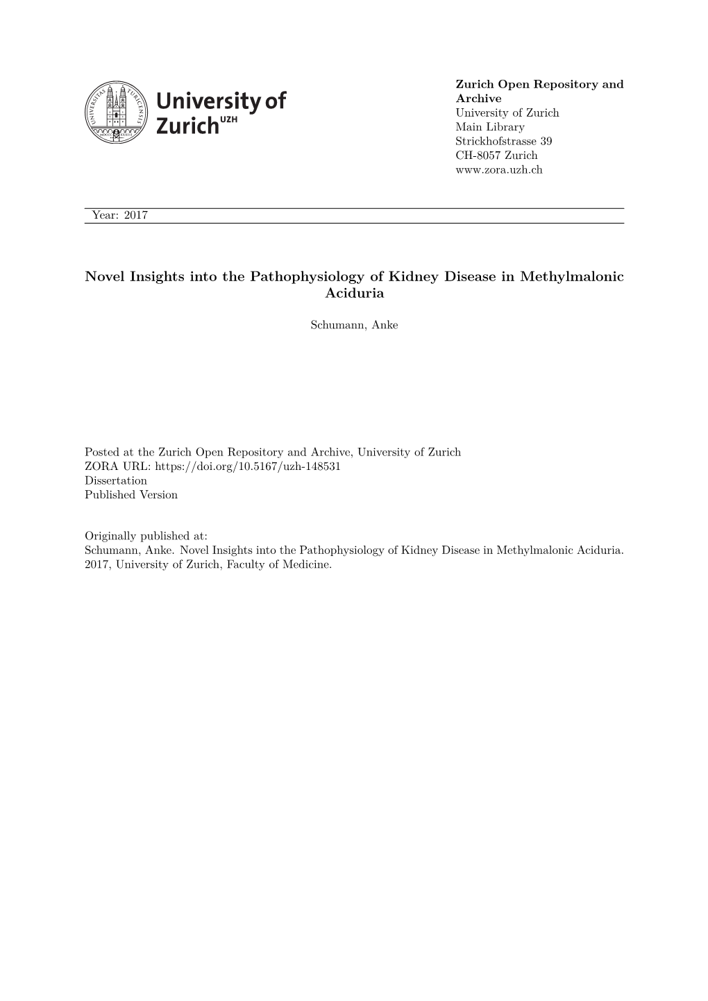 Novel Insights Into the Pathophysiology of Kidney Disease in Methylmalonic Aciduria