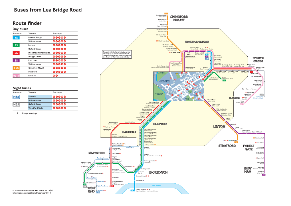 Buses from Lea Bridge Road 158 Chingford Mount 3ULQFH$OEHUW CHINGFORD Walthamstow &URRNHG%LOOHW MOUNT