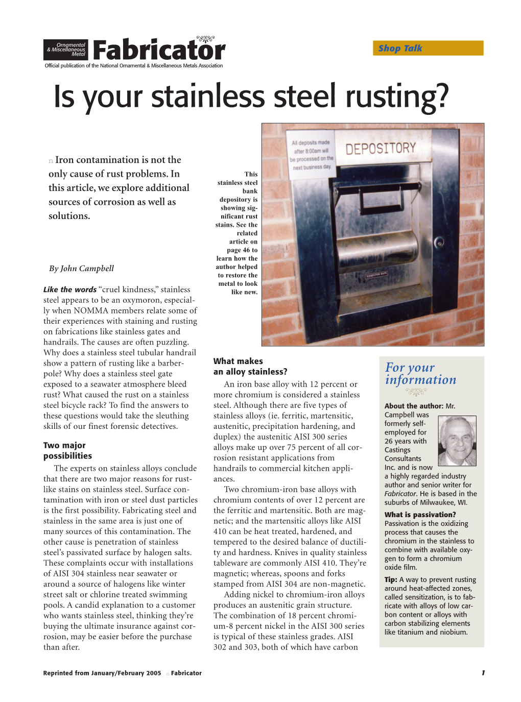 Is Your Stainless Steel Rusting?