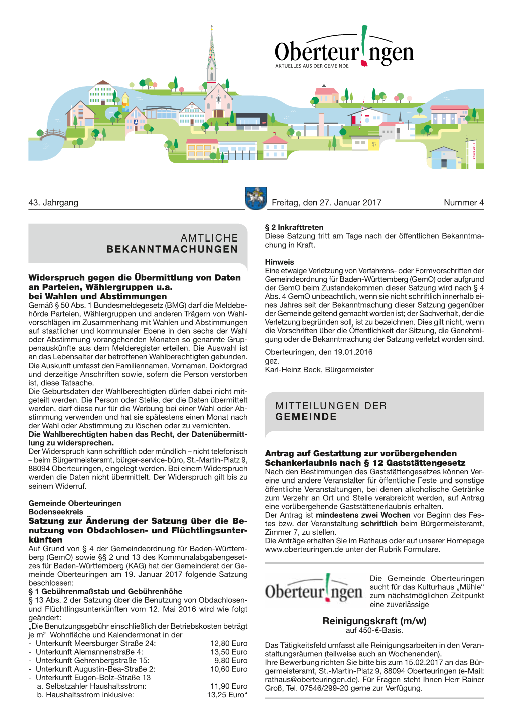 Mitteilungsblatt KW 04