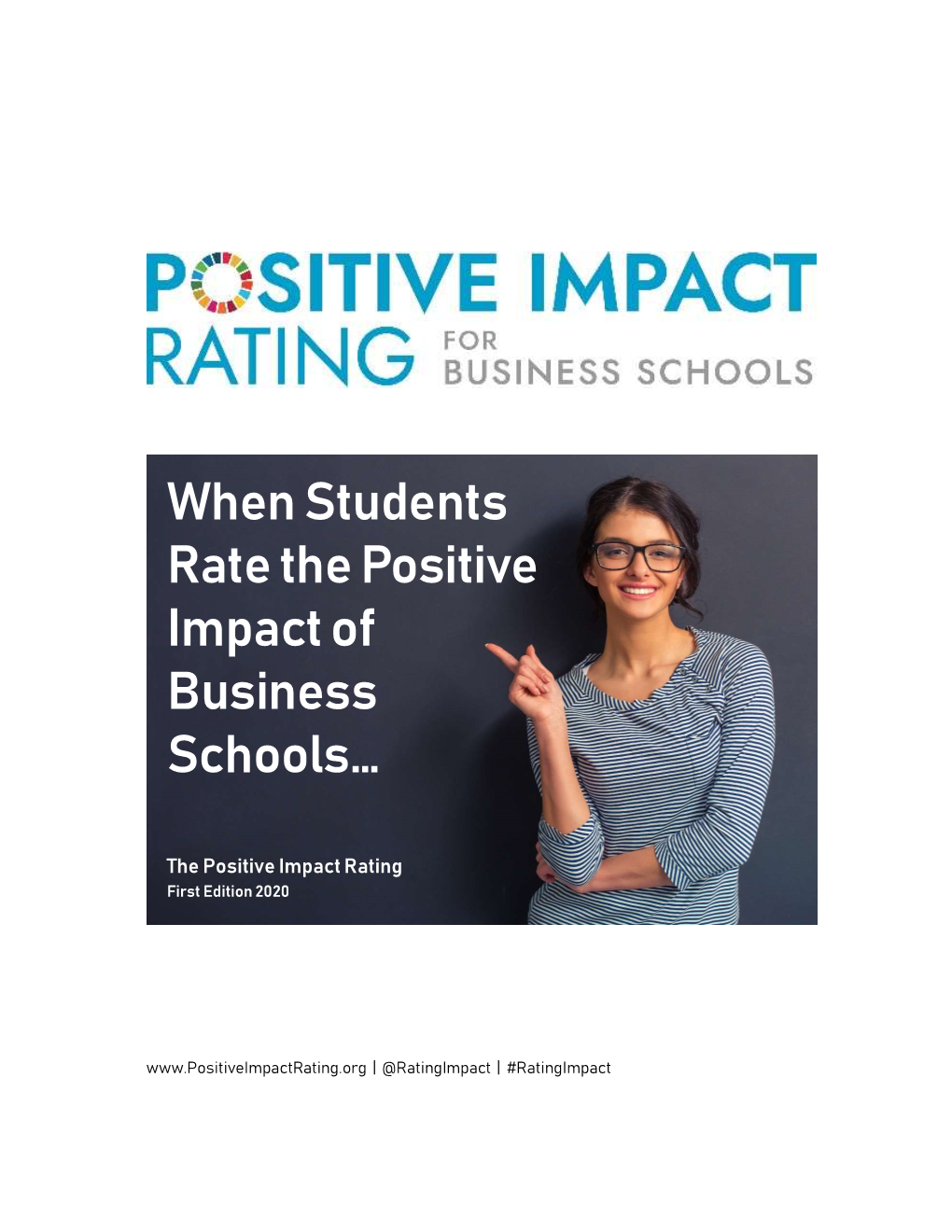 When Students Rate the Positive Impact of Business Schools…