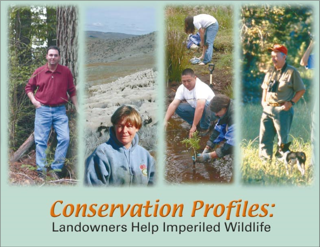 Conservation Profiles: Landowners Help