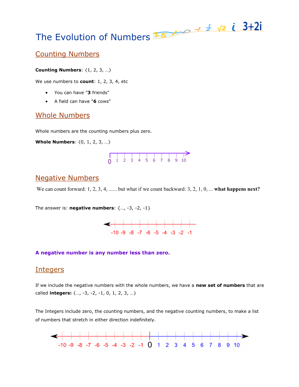 The Evolution of Numbers