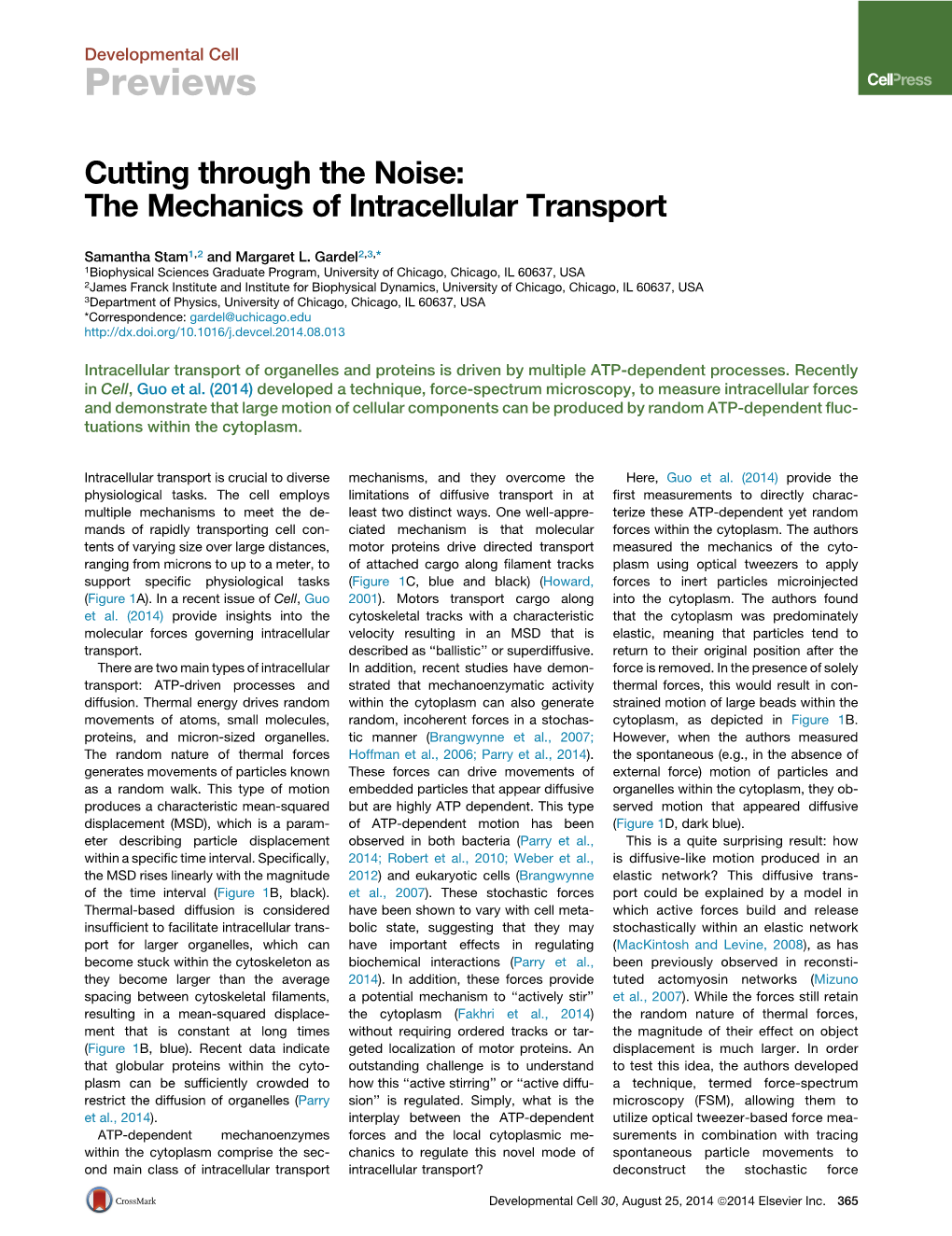 The Mechanics of Intracellular Transport