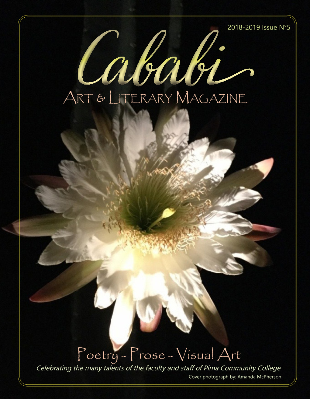 Cababi Art & Literary Magazine 2018-19