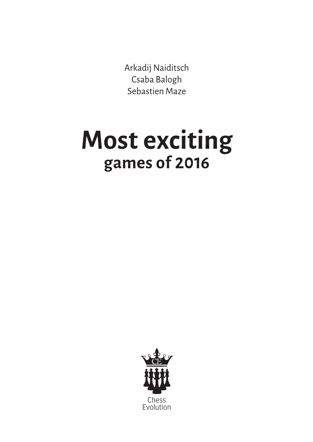 Most Exciting Games of 2016