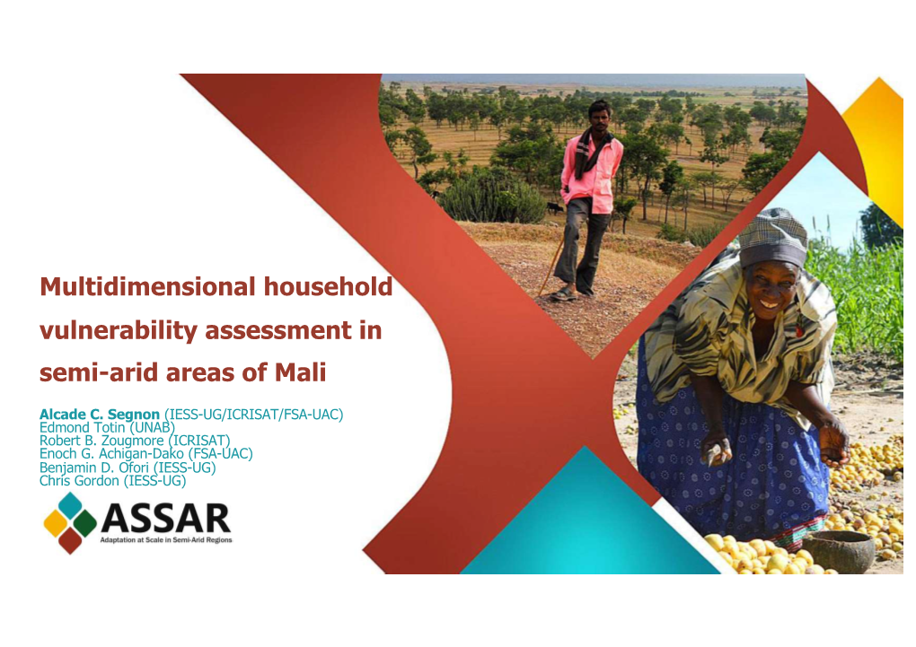 Multidimensional Household Vulnerability Assessment in Semi-Arid Areas of Mali